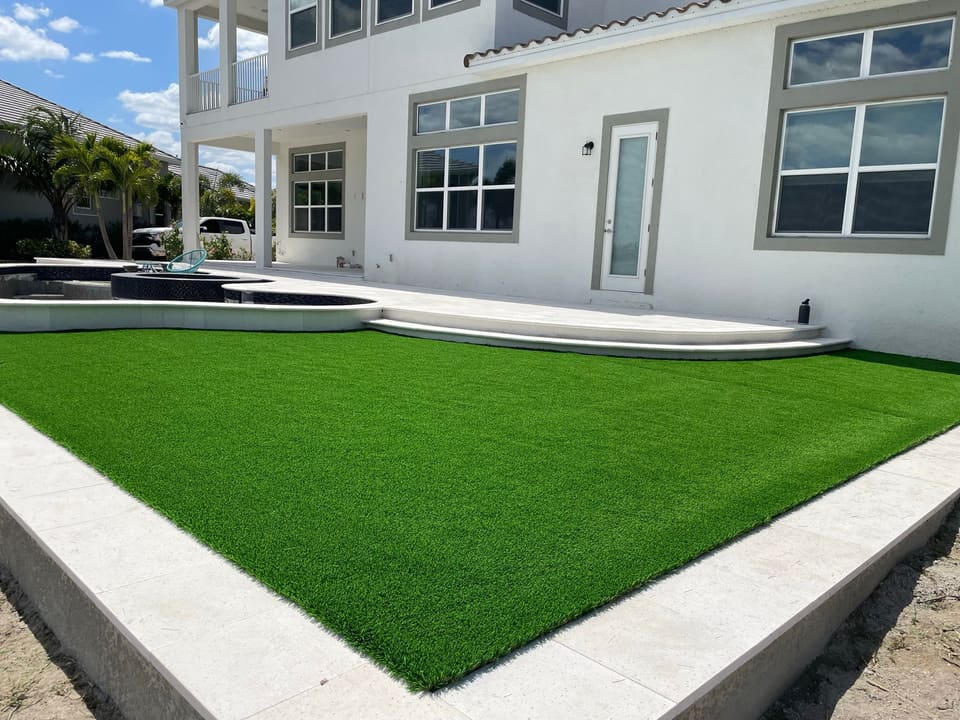 Completed artificial turf project